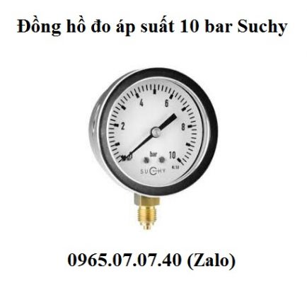 Đồng hồ đo áp suất 10 bar mr20 suchy
