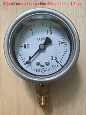 Đồng hồ áp suất 2.5 bar Suchy MR20