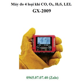 Dùng máy đo khí cầm tay 4 loại khí GX-2009 RKI