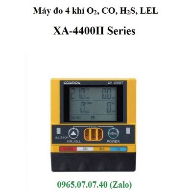 Tính năng đo nhiệt độ trên máy đo 4 loại khí XA-4400II Cosmos