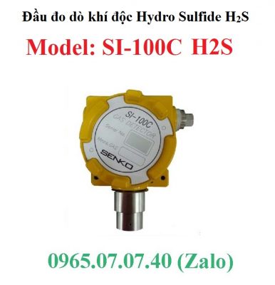 Đầu cảm biến đo giám sát khí Hydrogen Sulfide H2S SI-100C Senko