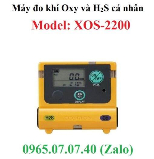 Máy đo khí Oxy và H2S cá nhân XOS-2200 Cosmos