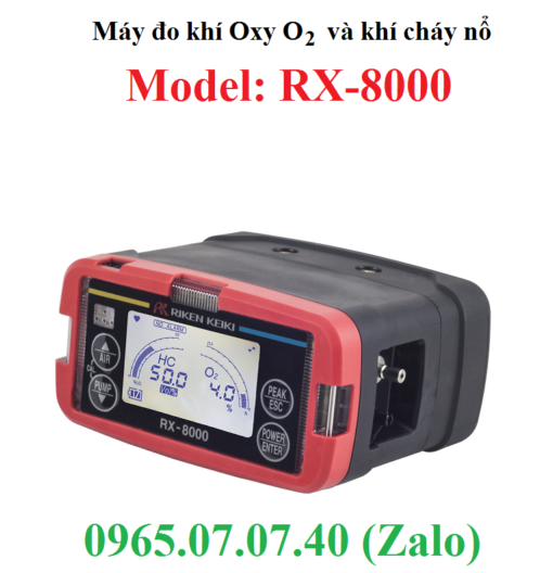Máy đo khí oxy và khí gas cháy nổ RX-8000 RKI