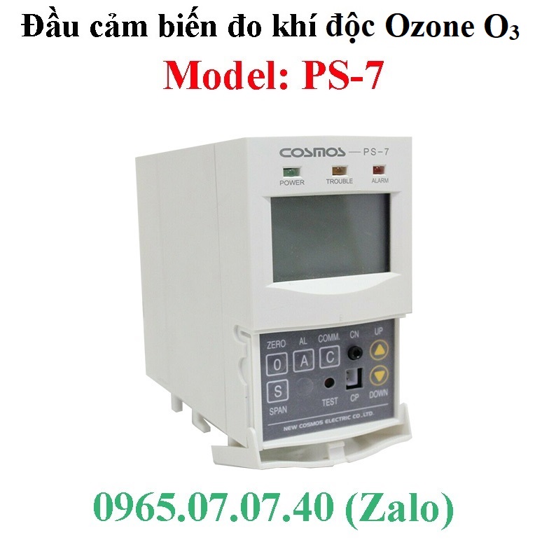 Đầu cảm biến đo phát hiện rò rỉ khí Ozone O3 PS-7 Cosmos