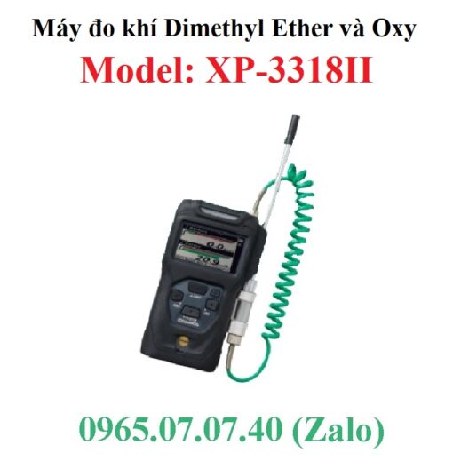 Máy thiết bị đo dò khí gas Dimethyl Ether DME Dimetyl Ete và Oxy O2 theo ppm XP-3318II Cosmos