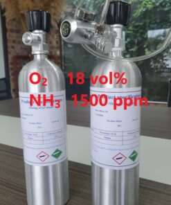 Chai khí O2 18 vol% NH3 1500 ppm