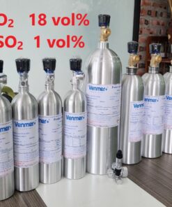 Chai khí O2 18 vol% SO2 1 vol%