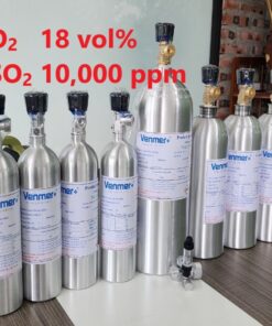 Chai khí O2 18 vol% SO2 10000 ppm