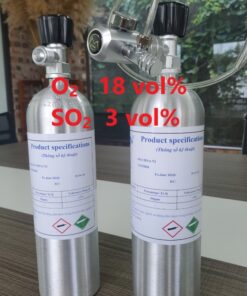 Chai khí O2 18 vol% SO2 3 vol%
