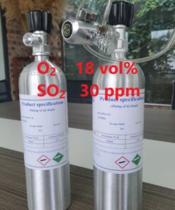 Chai khí O2 18 vol% SO2 30 ppm