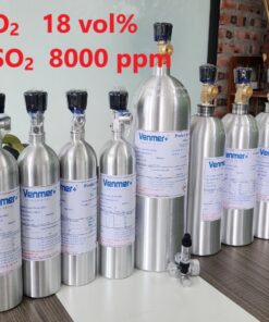 Chai khí O2 18 vol% SO2 8000 ppm