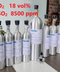 Chai khí O2 18 vol% SO2 8500 ppm