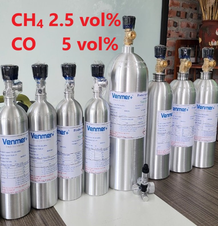 Chai khí CH4 2.5 vol % CO 5 vol% Chai khí CH4 2.5 vol % CO 5 vol%