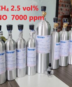 Chai khí CH4 2.5 vol % NO 7000 ppm