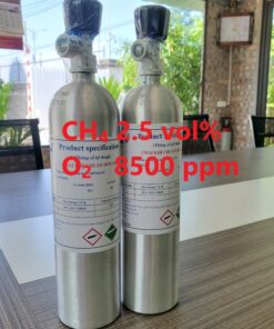 Chai khí CH4 2.5 vol % O2 8500 ppm