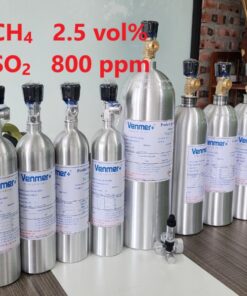 Chai khí CH4 2.5 vol % SO2 800 ppm