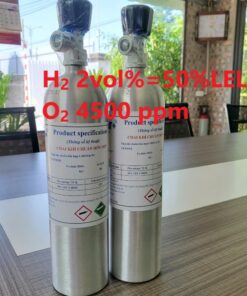 Chai khí H2 Hydro 2 vol % O2 4500 ppm