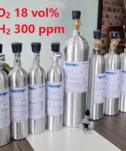 Chai khí O2 18 vol% H2 300 ppm