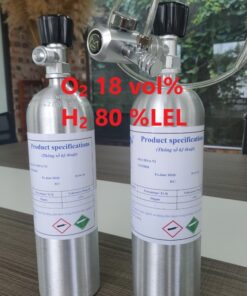 Chai khí O2 18 vol% H2 80 %LEL