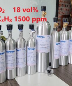 Chai khí O2 18 vol% C3H8 1500 ppm