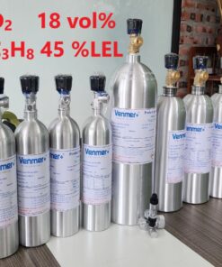 Chai khí O2 18 vol% C3H8 45 %LEL