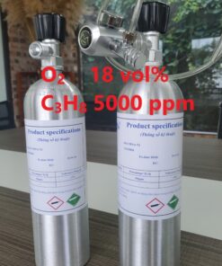 Chai khí O2 18 vol% C3H8 5000 ppm