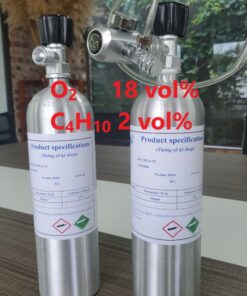 Chai khí O2 18 vol% C4H10 2 vol%