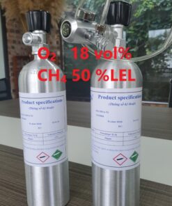 Chai khí O2 18 vol% CH4 50 %LEL