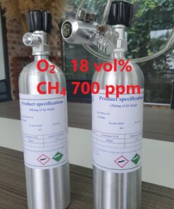 Chai khí O2 18 vol% CH4 700 ppm
