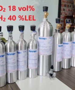 Chai khí O2 18 vol% H2 40 %LEL