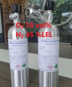 Chai khí O2 18 vol% H2 45 %LEL