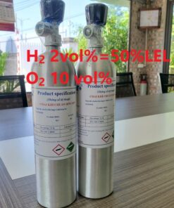 Chai khí H2 Hydro 2 vol % O2 10 vol%