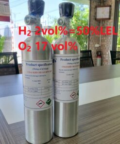 Chai khí H2 Hydro 2 vol % O2 17 vol%