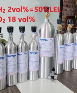Chai khí H2 Hydro 2 vol % O2 18 vol%