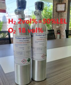 Chai khí H2 Hydro 2 vol % O2 18 vol%