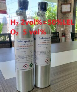 Chai khí H2 Hydro 2 vol % O2 5 vol%
