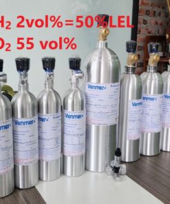 Chai khí H2 Hydro 2 vol % O2 55 vol%