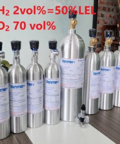 Chai khí H2 Hydro 2 vol % O2 70 vol%