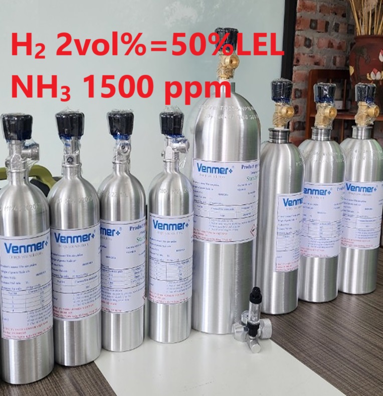 Chai khí H2 Hydro 2 vol % NH3 1500 ppm Chai khí H2 Hydro 2 vol % NH3 1500 ppm