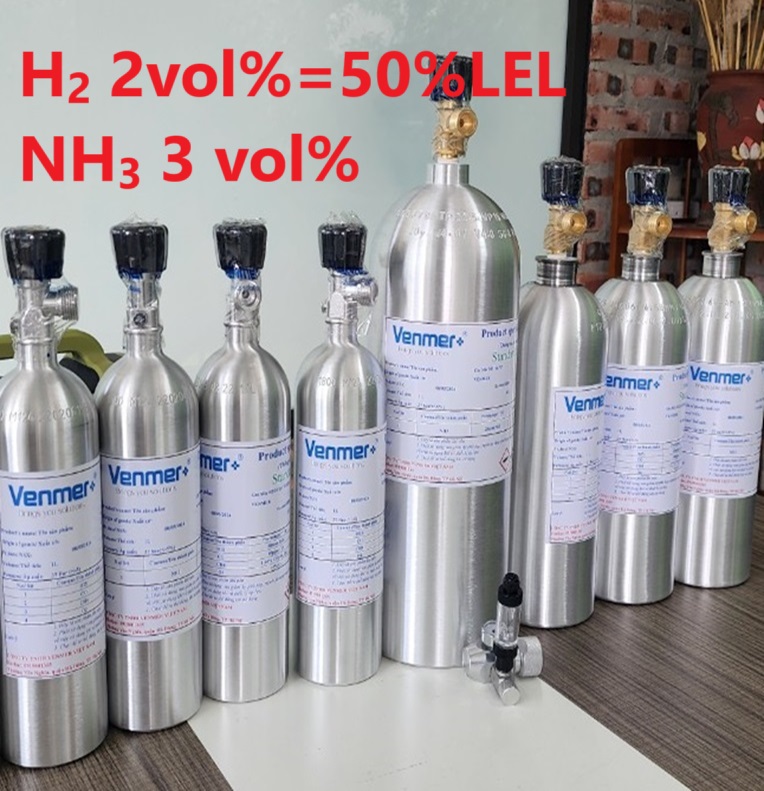 Chai khí H2 Hydro 2 vol % NH3 3 vol% Chai khí H2 Hydro 2 vol % NH3 3 vol%