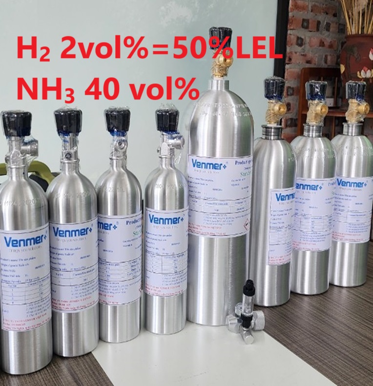 Chai khí H2 Hydro 2 vol % NH3 40 vol% Chai khí H2 Hydro 2 vol % NH3 40 vol%