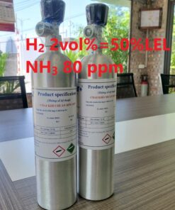 Chai khí H2 Hydro 2 vol % NH3 80 ppm