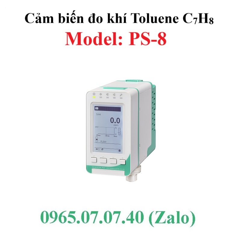 Cảm biến đo khí Toluene Toluen C7H8 PS-8 Cosmos Cảm biến đo khí Toluene Toluen C7H8 PS-8 Cosmos