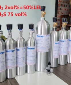 Bình khí H2 Hydro 2 vol % H2S 75 vol %