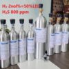 Bình khí H2 Hydro 2 vol % H2S 800 ppm