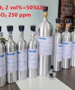 Bình khí H2 Hydro 2 vol % SO2 250 ppm