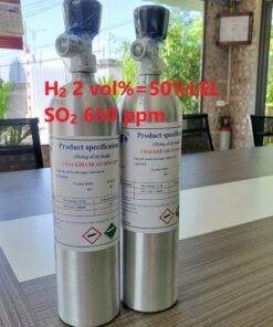 Bình khí H2 Hydro 2 vol % SO2 650 ppm