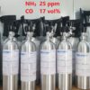 Bình khí chuẩn NH3 25 ppm CO 17 vol %
