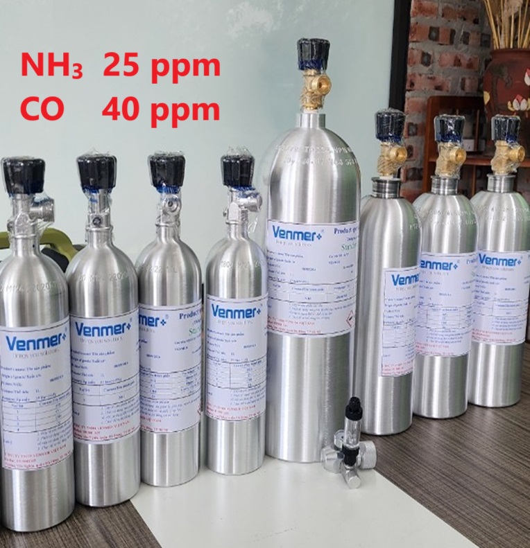 Bình khí chuẩn NH3 25 ppm CO 40 ppm Bình khí chuẩn NH3 25 ppm CO 40 ppm