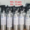 Bình khí chuẩn NH3 25 ppm CO2 12 vol %